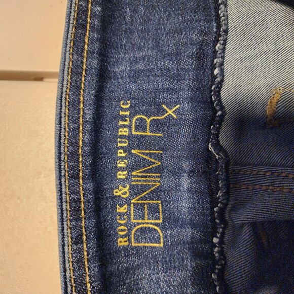 Rock & Republic Denim Rx Fever Midrise Jean Size 2 Blue - Picture 12 of 14